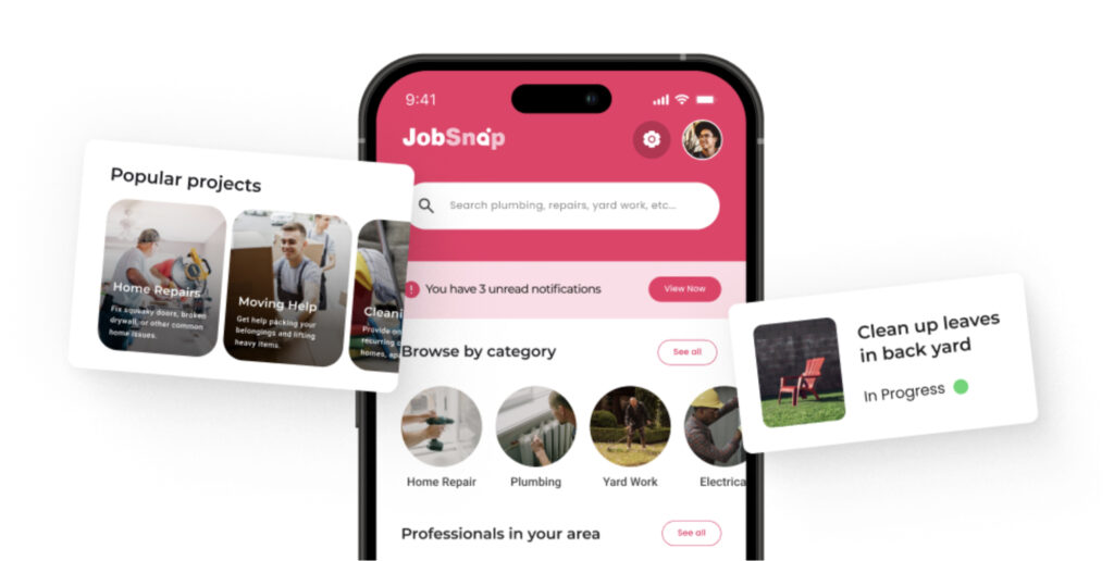 job snap screenshot